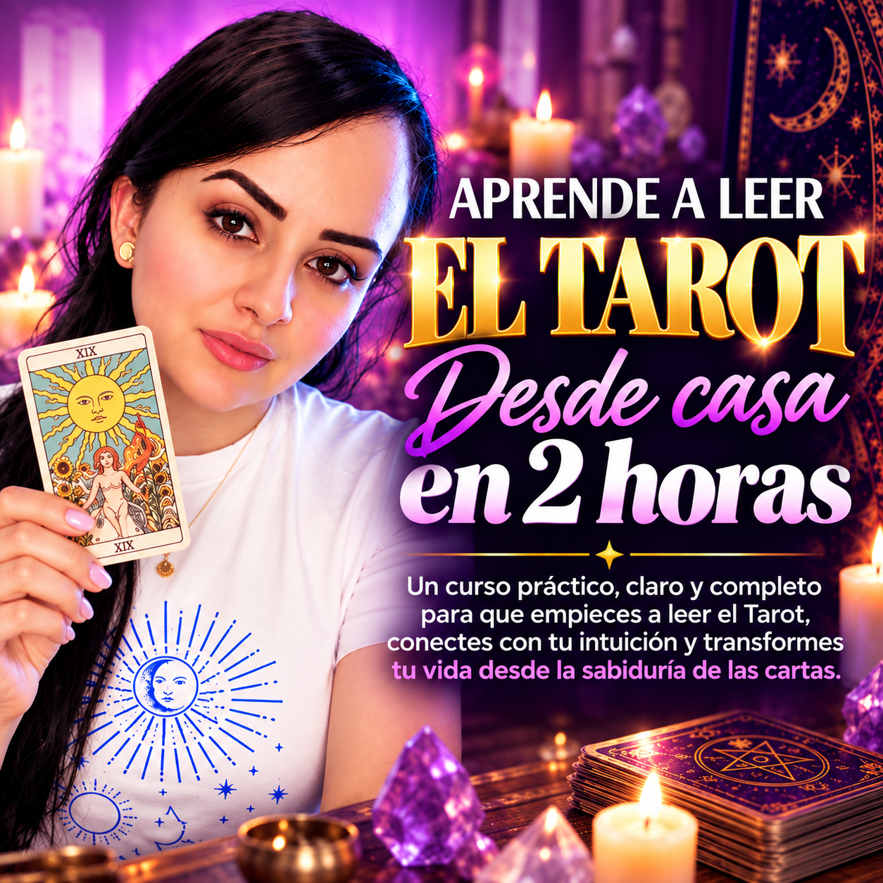 Aprende a leer el Tarot desde casa en 2 horas — curso de Yuly Vélez